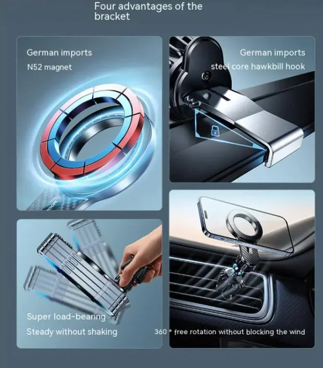 MagSafe Carbon Fiber Phone Holder for Cars