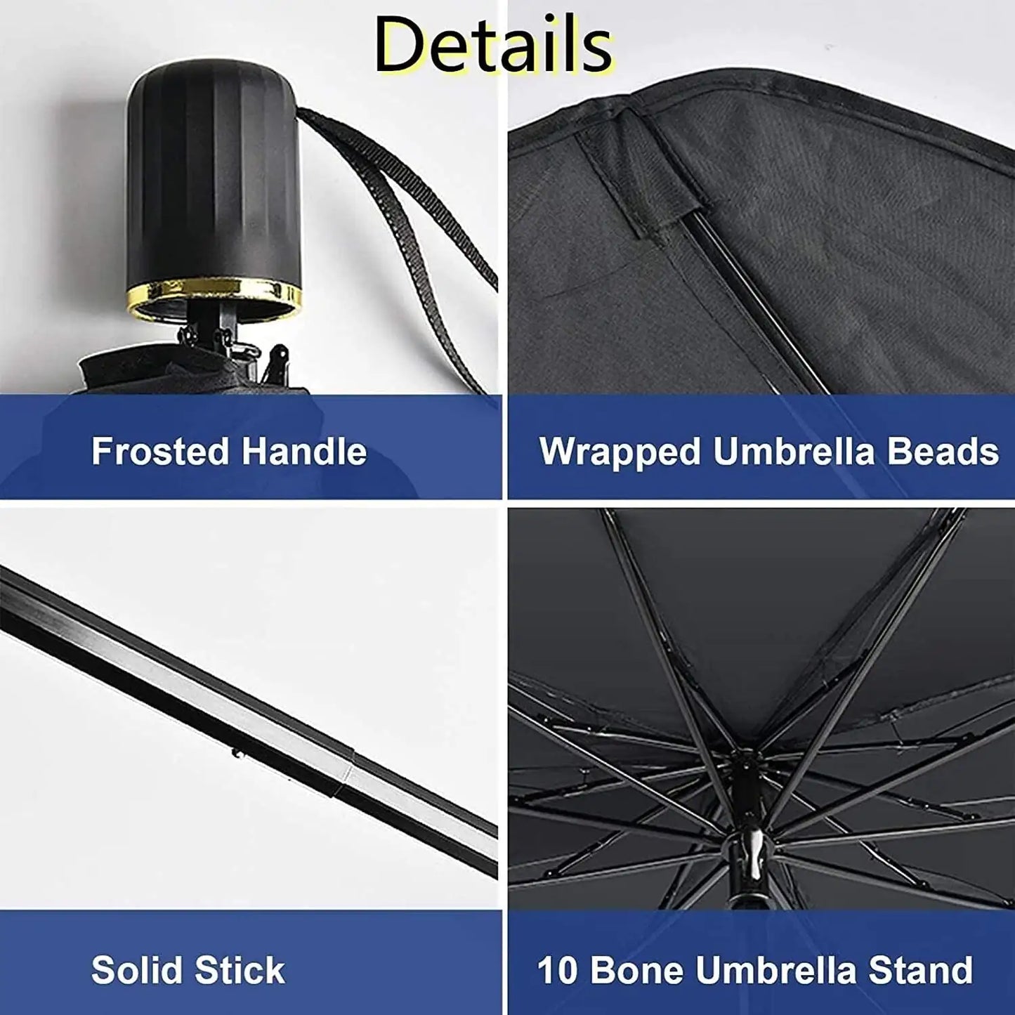 57" Car Windshield Sun Shade Front Window Cover Foldable