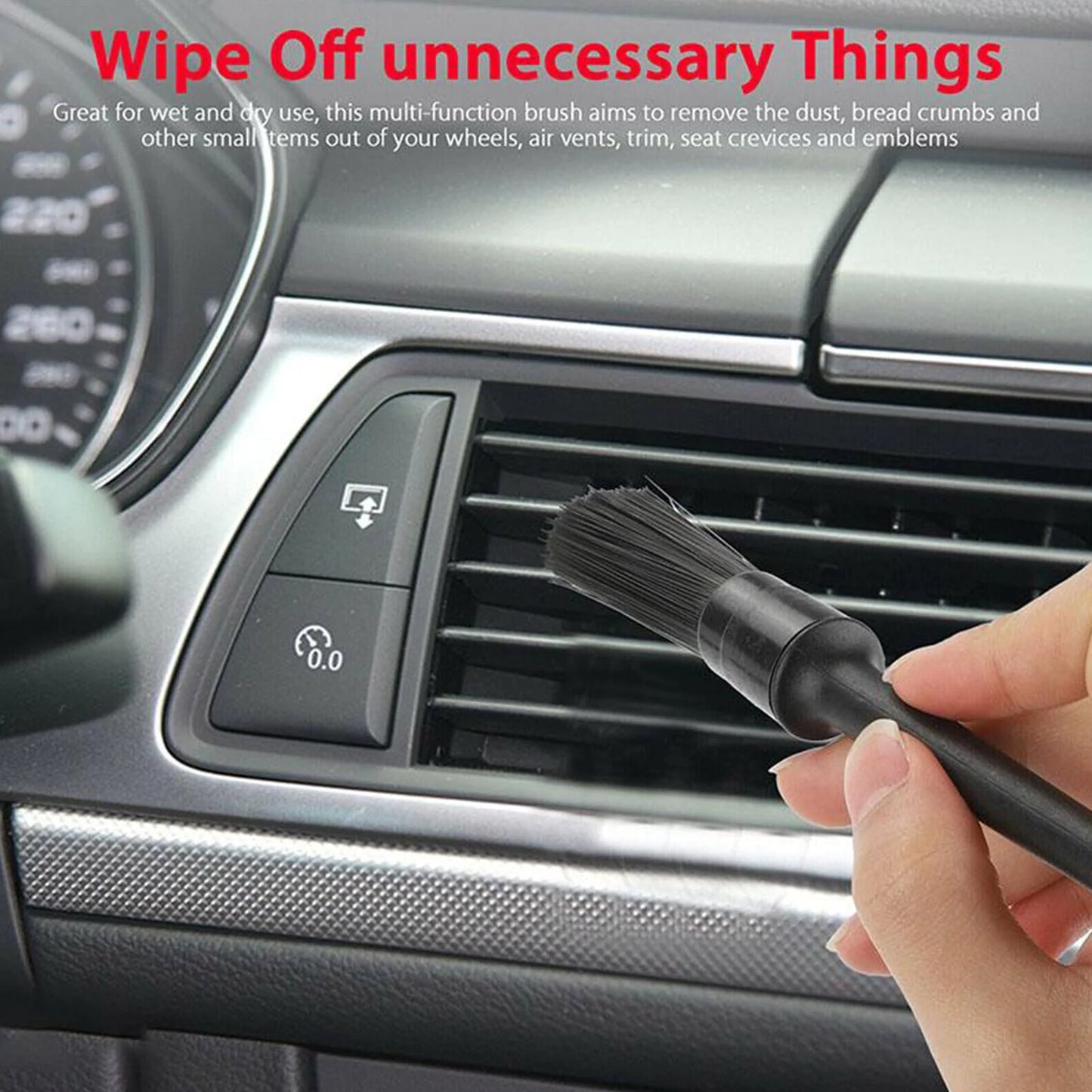 5PC Car Detailing Brush Kit