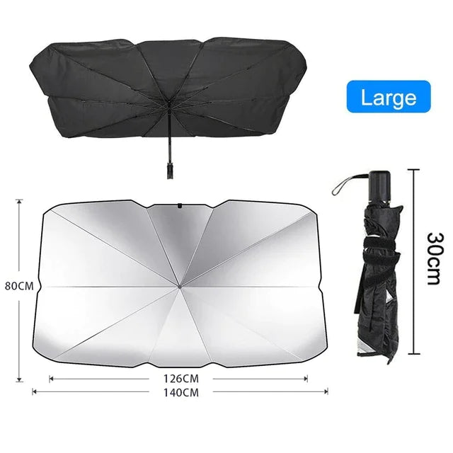 57" Car Windshield Sun Shade Front Window Cover Foldable