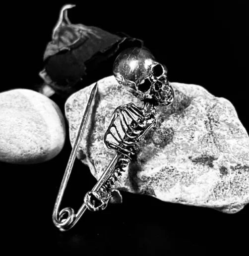 Halloween Vintage Skull Brooch