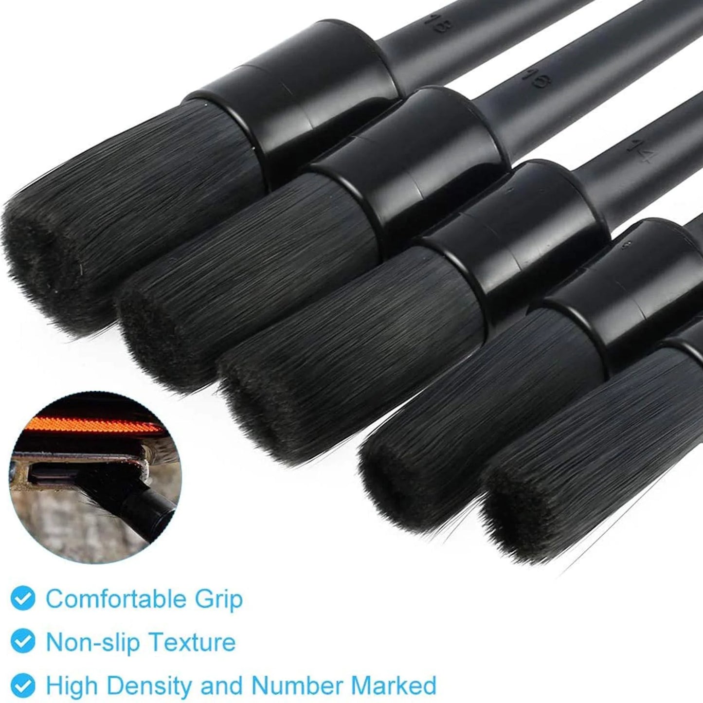 5PC Car Detailing Brush Kit