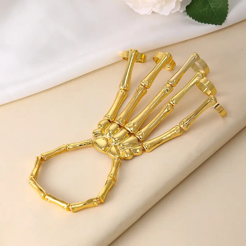 Fashionable Halloween exoskeleton Bracelet & Ring