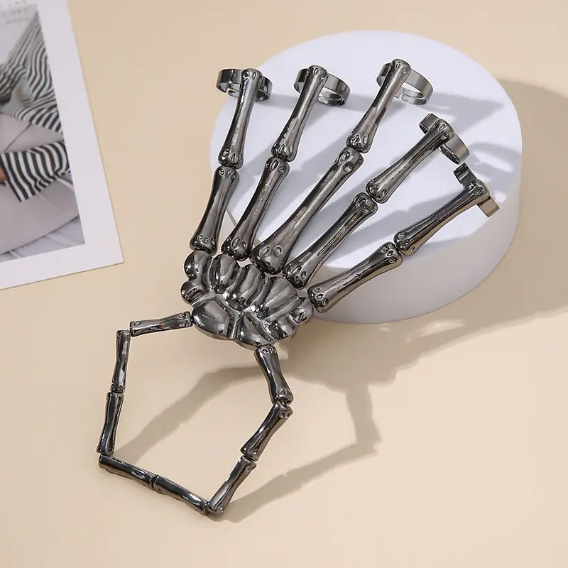 Fashionable Halloween exoskeleton Bracelet & Ring